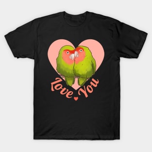 Cute love birds I love you for valentines day T-Shirt